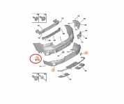 Citroen C4 X Arka Tampon Alt Orjinal